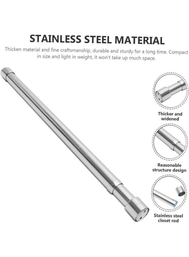 لينلي قضيب خزانة ملابس قابل للتمديد مصنوع من الفولاذ المقاوم للصدأ - Image 4